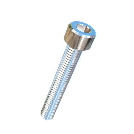 ALLIED TITANIUM M6-1.00 Socket Head Cap Screw, Plain Titanium, 40 mm Length 0017209